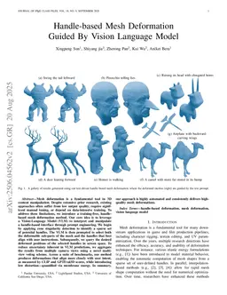 Handle-based Mesh Deformation Guided By Vision Language Model