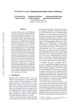 MuSciClaims: Multimodal Scientific Claim Verification