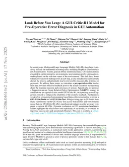 Look Before You Leap: A GUI-Critic-R1 Model for Pre-Operative Error Diagnosis in GUI Automation