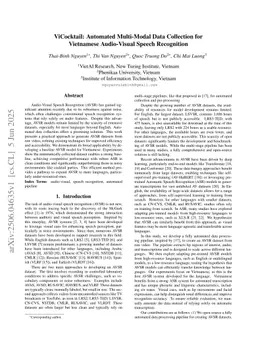 ViCocktail: Automated Multi-Modal Data Collection for Vietnamese Audio-Visual Speech Recognition