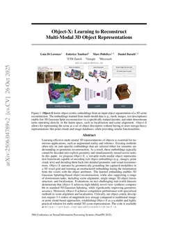 Object-X: Learning to Reconstruct Multi-Modal 3D Object Representations