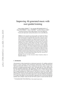 Improving AI-generated music with user-guided training