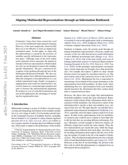 Aligning Multimodal Representations through an Information Bottleneck