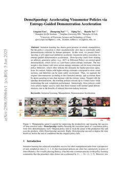 DemoSpeedup: Accelerating Visuomotor Policies via Entropy-Guided Demonstration Acceleration