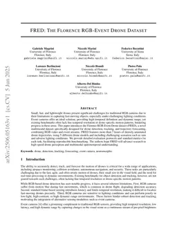 FRED: The Florence RGB-Event Drone Dataset