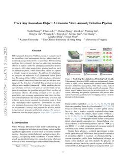 Track Any Anomalous Object: A Granular Video Anomaly Detection Pipeline