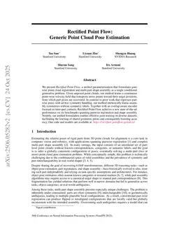 Rectified Point Flow: Generic Point Cloud Pose Estimation