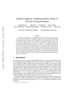 Sample Complexity and Representation Ability of Test-time Scaling Paradigms