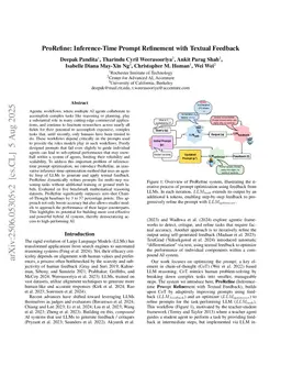 ProRefine: Inference-Time Prompt Refinement with Textual Feedback