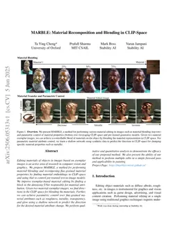 MARBLE: Material Recomposition and Blending in CLIP-Space