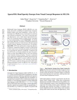 SparseMM: Head Sparsity Emerges from Visual Concept Responses in MLLMs