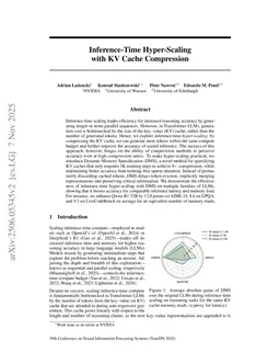 Inference-Time Hyper-Scaling with KV Cache Compression