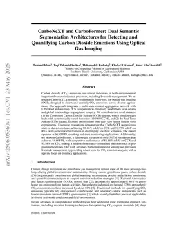 CarboFormer: A Lightweight Semantic Segmentation Architecture for Efficient Carbon Dioxide Detection Using Optical Gas Imaging