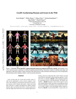 Gen4D: Synthesizing Humans and Scenes in the Wild