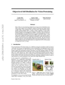 Object-level Self-Distillation for Vision Pretraining