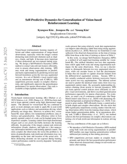 Self-Predictive Dynamics for Generalization of Vision-based Reinforcement Learning