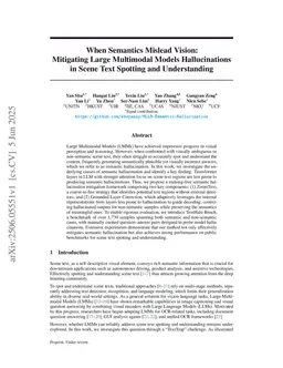When Semantics Mislead Vision: Mitigating Large Multimodal Models Hallucinations in Scene Text Spotting and Understanding