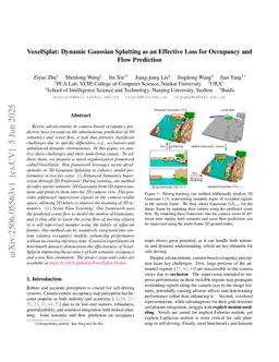VoxelSplat: Dynamic Gaussian Splatting as an Effective Loss for Occupancy and Flow Prediction