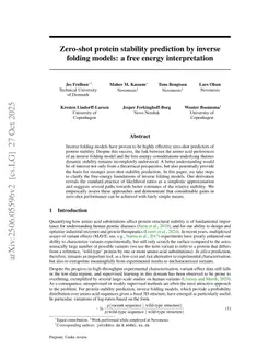 Zero-shot protein stability prediction by inverse folding models: a free energy interpretation