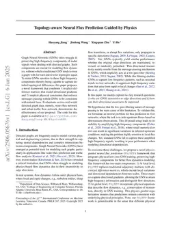 Topology-aware Neural Flux Prediction Guided by Physics