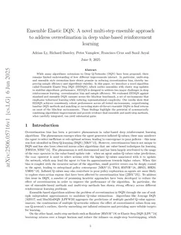 Ensemble Elastic DQN: A novel multi-step ensemble approach to address overestimation in deep value-based reinforcement learning