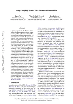 Large Language Models are Good Relational Learners