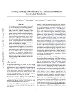 Exploiting Similarity for Computation and Communication-Efficient Decentralized Optimization