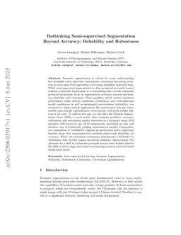 Rethinking Semi-supervised Segmentation Beyond Accuracy: Reliability and Robustness