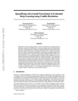 Quantifying Adversarial Uncertainty in Evidential Deep Learning using Conflict Resolution