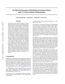 On Efficient Estimation of Distributional Treatment Effects under Covariate-Adaptive Randomization