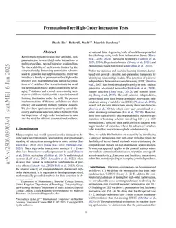 Permutation-Free High-Order Interaction Tests