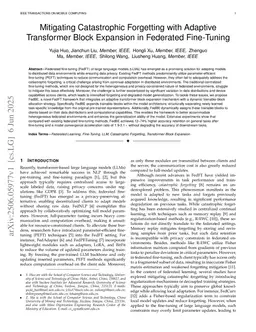Mitigating Catastrophic Forgetting with Adaptive Transformer Block Expansion in Federated Fine-Tuning