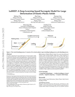 LaDEEP: A Deep Learning-based Surrogate Model for Large Deformation of Elastic-Plastic Solids