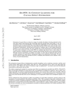 Do-PFN: In-Context Learning for Causal Effect Estimation