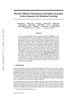 BEAST: Efficient Tokenization of B-Splines Encoded Action Sequences for Imitation Learning