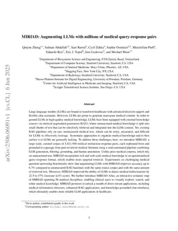 MIRIAD: Augmenting LLMs with millions of medical query-response pairs