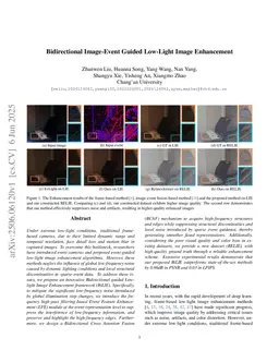 Bidirectional Image-Event Guided Fusion Framework for Low-Light Image Enhancement