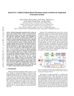 Joint-GCG: Unified Gradient-Based Poisoning Attacks on Retrieval-Augmented Generation Systems