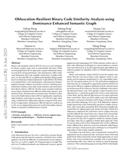 ORCAS: Obfuscation-Resilient Binary Code Similarity Analysis using Dominance Enhanced Semantic Graph