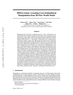 3DFlowAction: Learning Cross-Embodiment Manipulation from 3D Flow World Model