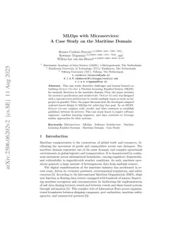 MLOps with Microservices: A Case Study on the Maritime Domain