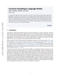 Corrector Sampling in Language Models