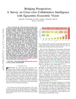 Bridging Perspectives: A Survey on Cross-view Collaborative Intelligence with Egocentric-Exocentric Vision