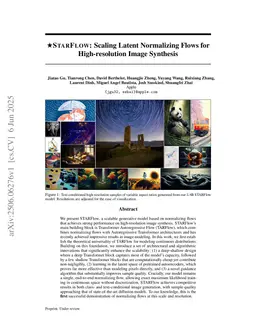 STARFlow: Scaling Latent Normalizing Flows for High-resolution Image Synthesis