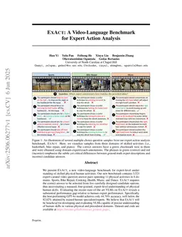 ExAct: A Video-Language Benchmark for Expert Action Analysis