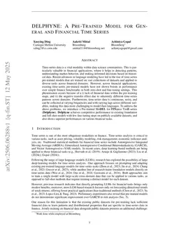DELPHYNE: A Pre-Trained Model for General and Financial Time Series