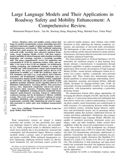 Large Language Models and Their Applications in Roadway Safety and Mobility Enhancement: A Comprehensive Review