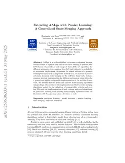 Extending AALpy with Passive Learning: A Generalized State-Merging Approach