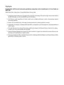 Explainable-AI powered stock price prediction using time series transformers: A Case Study on BIST100