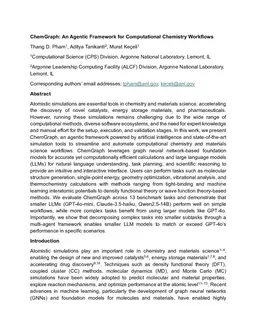 ChemGraph: An Agentic Framework for Computational Chemistry Workflows